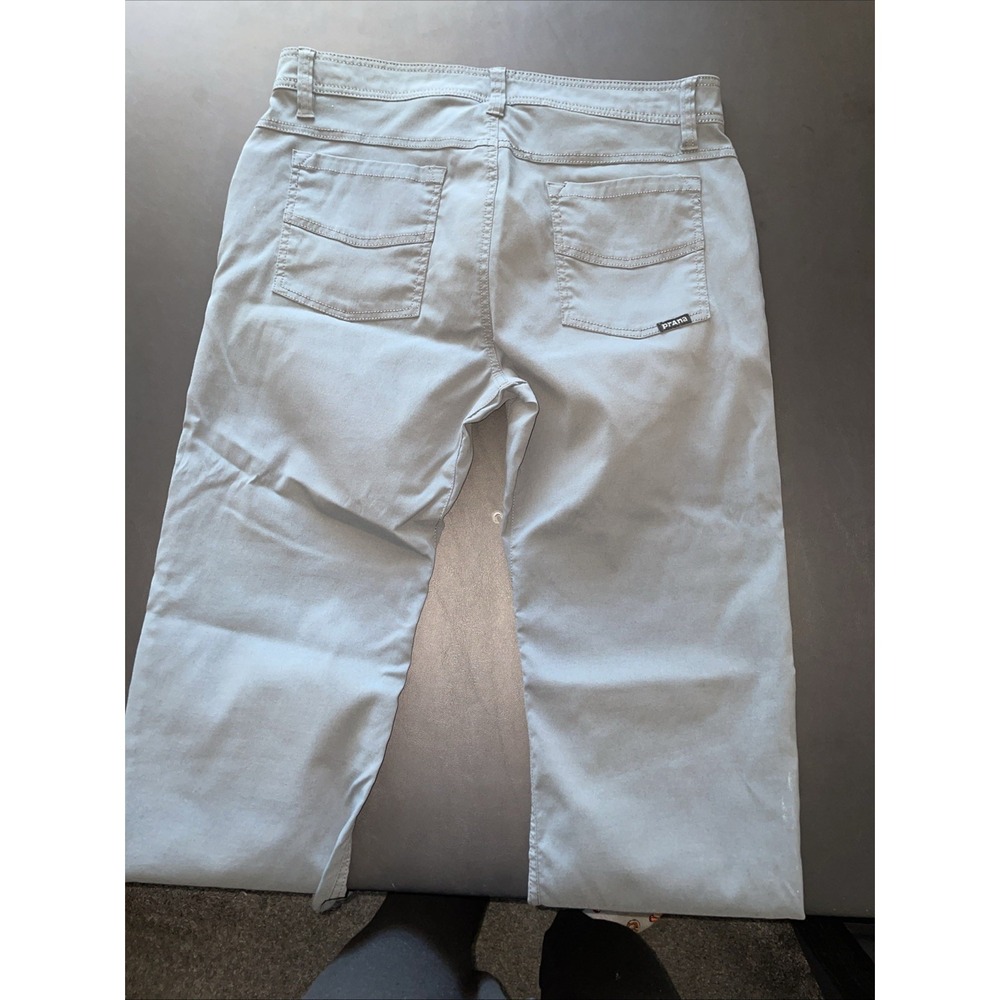 Prana Brion Pants Mens 34x28 Slate Blue Slim Fit Stretch 5-Pocket Hiking Outdoor - Picture 8 of 12